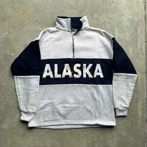 Vintage Polar Graphics Alaska Quarter Zip Pullover